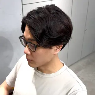 ショート パーマ メンズ 永野 正芳のヘアスタイル