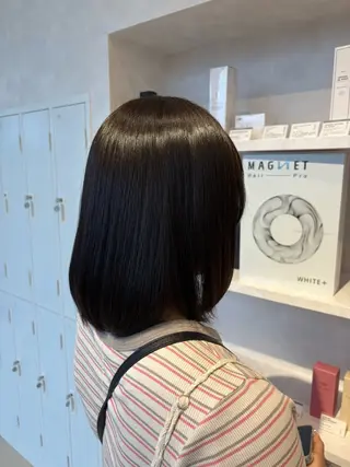 ミディアム 笹川 聖奈のヘアスタイル