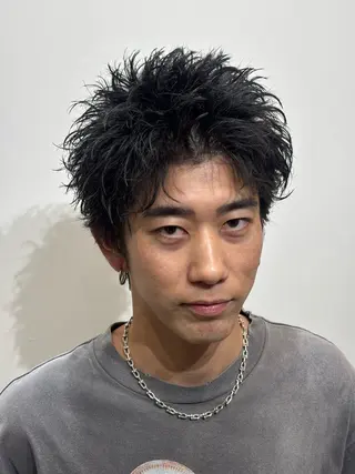 ショート パーマ ✂️メンズサロン✂️ SHINE✨浅野士稀のヘアスタイル