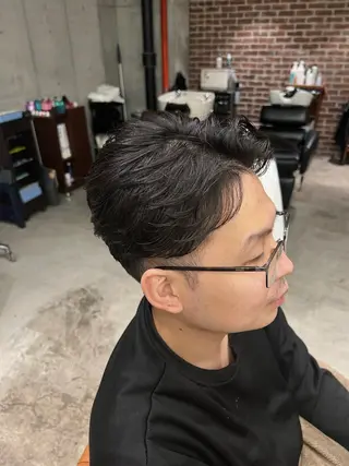 ショート 山野愛子美容室　銀座店所属・tomoメンズ特化 /パーマ/カットのヘアスタイル
