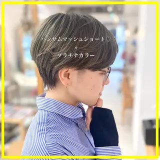 ショート カラー 平田 健一のヘアスタイル