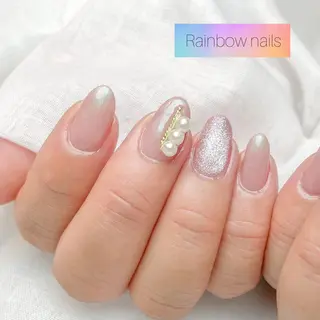 ネイル Rainbow nailsくろちゃんのネイルデザイン