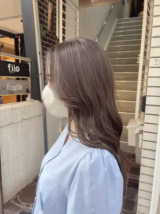 ロング カラー 梅田美容室 山崎海波のヘアスタイル