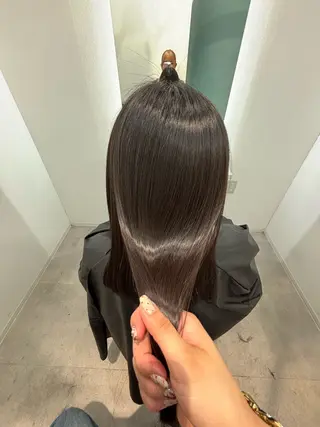 セミロング 福田 有紗のヘアスタイル