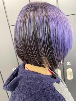 ミディアム カラー ボブ指名No.1 🌼chidaのヘアスタイル