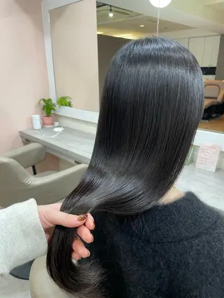 ロング 韓国風パーマ/ヘア セット/店長みづきのヘアスタイル