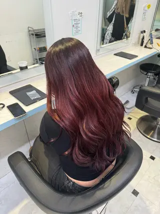 ロング 🩷モテ髪＆透明感 🩷ミルクティー🩷のヘアスタイル