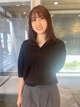 ミディアム カラー 🌈高田大夢似合わせ 透明感カラー🌈のヘアスタイル