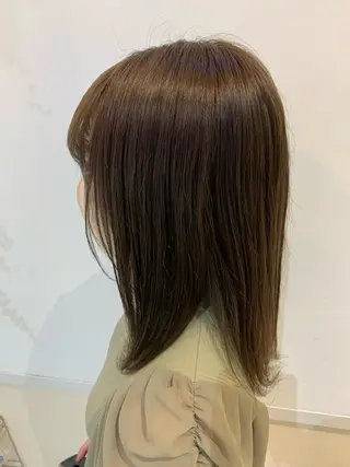 ミディアム 透けるbrown カラー🎗♡yukaのヘアスタイル