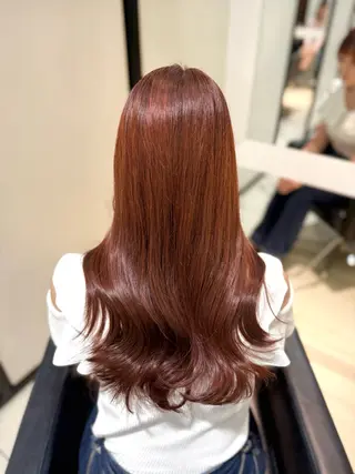 ロング カラー グレージュ/透明感/ 韓国ヘア/RISAのヘアスタイル