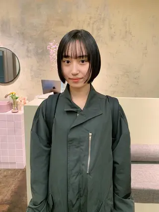 ショート カラー yupi🐈‍⬛ レイヤー/パーマのヘアスタイル