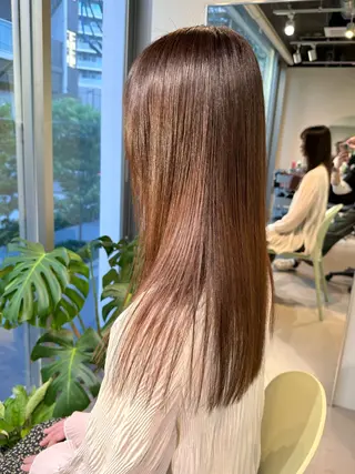 セミロング 髪質改善スペシャリス ト長尾勇弥/梅田中津のヘアスタイル