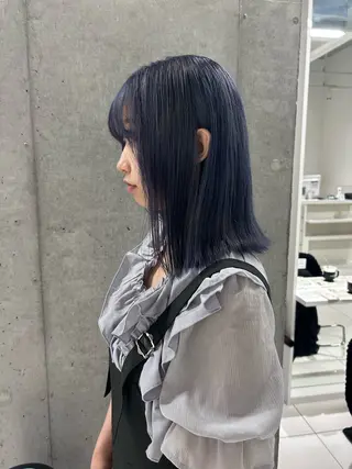 セミロング カラー shizuna/平尾 /カラー/髪質改善のヘアスタイル