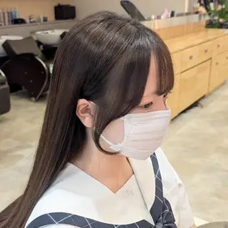 ロング 彩桜/艶カラー/小顔 に見せるカット✂のヘアスタイル