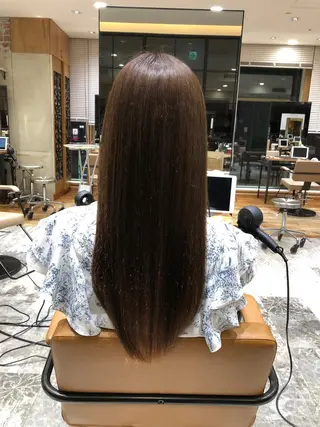 ロング パーマ 新宿✨顔周りカット 韓国ヘア/坂本亜裟海のヘアスタイル