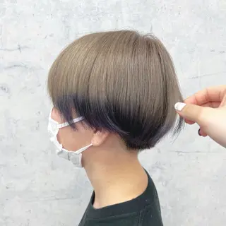 ショート カラー JUNSHIN🦋 ヘアセット／カラーのヘアスタイル