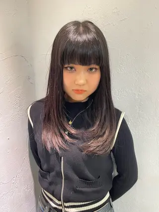 ロング カラー ケアパーマ/ケアブリ ーチdaisukeのヘアスタイル