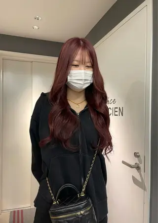 ロング カラー 透明感カラー/レイヤ ー/韓国/NENEのヘアスタイル