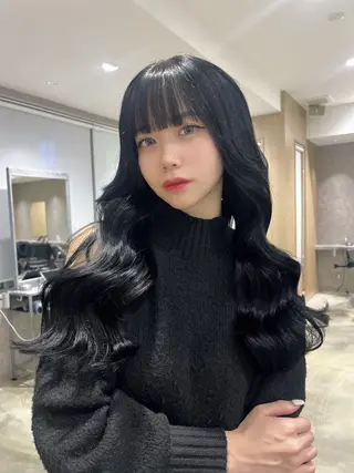 ロング カラー メンズセンターパート 🇰🇷wakanaのヘアスタイル