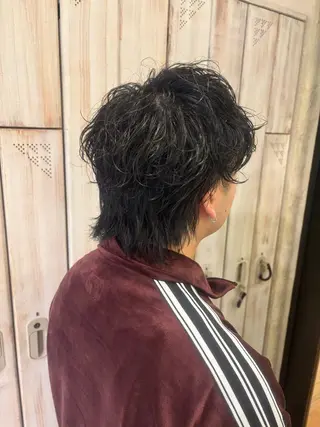 ショート パーマ メンズ 西村 弘輝 パーマ/艶髪カラーのヘアスタイル