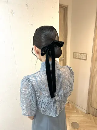 ヘアアレンジ ♛︎ きっか ♛︎ ヘアアレンジ🩵のヘアスタイル