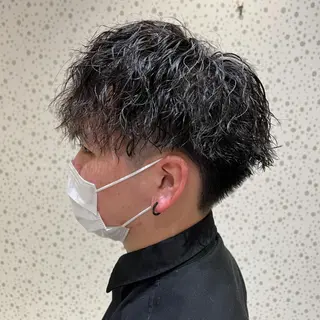 パーマ メンズ 桑原 希吏のヘアスタイル