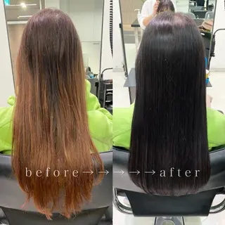 ロング カラー ヘアアレンジ 似合わせ専門美容師 なかじまのヘアスタイル