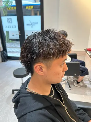 ショート パーマ メンズサロン EXCIAのヘアスタイル