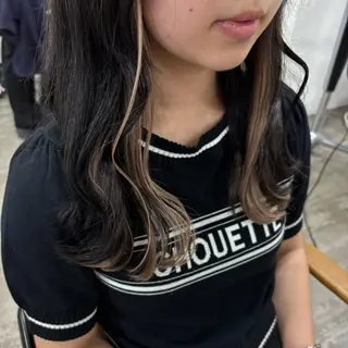 ロング 🍑メンズカット 透明感カラーもえ🍑のヘアスタイル