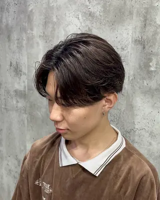 カラー メンズ メンズニュアンス パーマ特化akaneのヘアスタイル