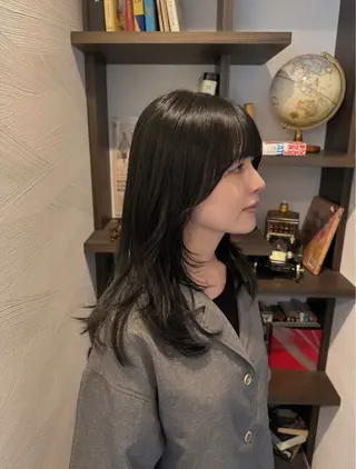 セミロング カラー ヘアアレンジ ANBRERA　中目黒所属・mina matsubaraのヘアスタイル