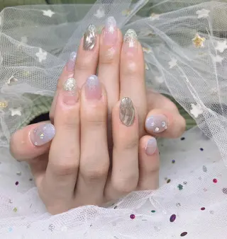 ネイル 🦋ネイルサロン ブラン🌈ゆりのネイルデザイン