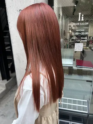 ロング カラー 舟橋 りんかのヘアスタイル