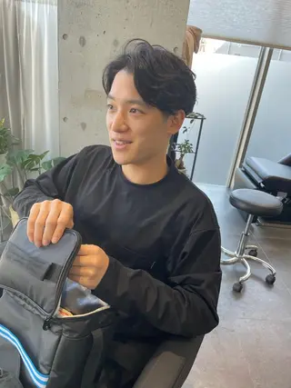 パーマ メンズ YinYang所属・川﨑 章弘のヘアスタイル