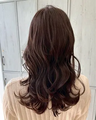 セミロング カラー ブラウンカラー 🫧tomoka🫧のヘアスタイル