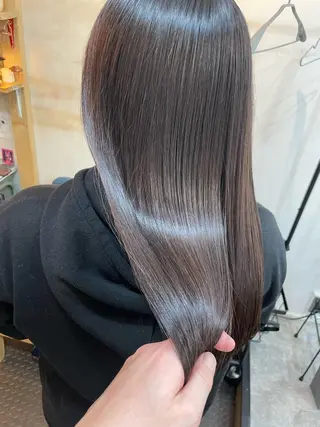 ロング カラー SUN GLOW  サングロウ所属・水素トリートメント／ 髪質改善/ナカノメのヘアスタイル