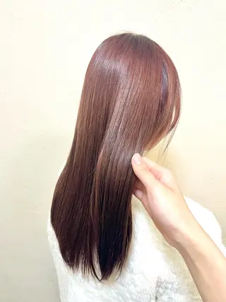 ロング カラー うる艶カラー× ハイトーン/miuのヘアスタイル