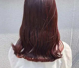 ミディアム カラー パーマ ヘアアレンジ 伊藤  穂南のヘアスタイル