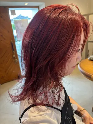 ミディアム カラー Jill franc _ ayanoのヘアスタイル