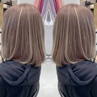 セミロング カラー 艶髪/モテヘア🎀 MIHOのヘアスタイル