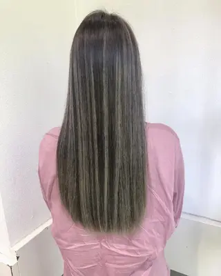 カラー ロング ヘアアレンジ 透明感/レイヤー 🇰🇷tomonaのヘアスタイル