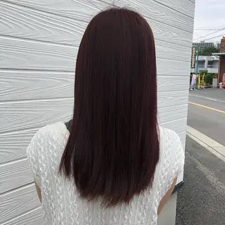 セミロング 半田 知穂のヘアスタイル