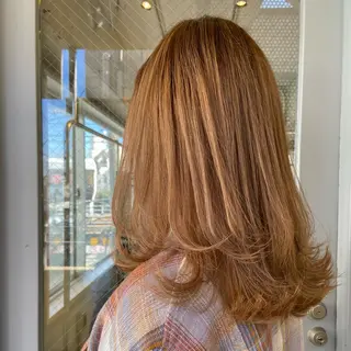 セミロング カラー なかまみさと 🌼極上ヘッドスパのヘアスタイル