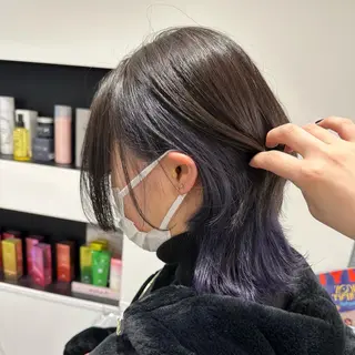 セミロング カラー パーマ ヘアアレンジ メンズ キッズ ネイル マツエク・マツパ アイブロウ mona/ ストレートスタイル✨のヘアスタイル