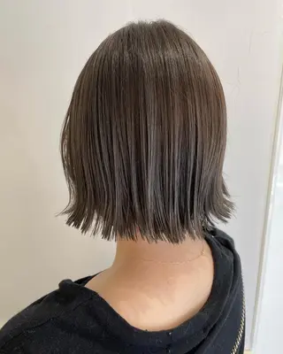 ミディアム ボブ🍊暖色カラー 浅草【Bob美容師】のヘアスタイル