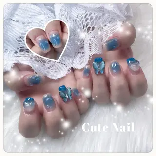 ネイル GO TODAY SHAiRE SALON原宿 Liber所属・️🫧もこ 艶感ネイル🫧のネイルデザイン