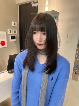 ミディアム 韓国ヘア/レイヤー Londエレンのヘアスタイル