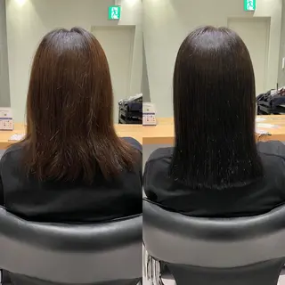 セミロング カラー 髪質改善ヘアケア 艶髪特化/上田のヘアスタイル