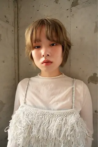 ショート カラー ヘアアレンジ NAVY/ Miharuのヘアスタイル