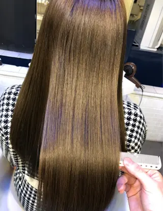 ロング カラー 縮毛矯正　野口 恵のヘアスタイル